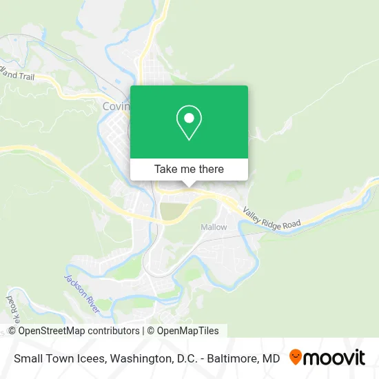 Small Town Icees map