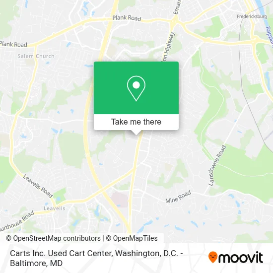 Carts Inc. Used Cart Center map