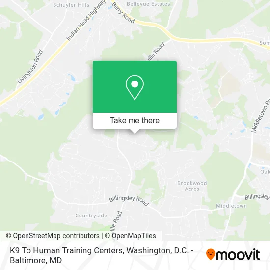 K9 To Human Training Centers map