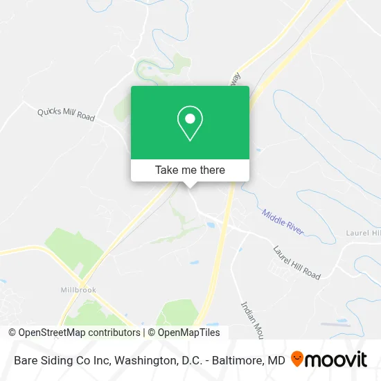 Bare Siding Co Inc map