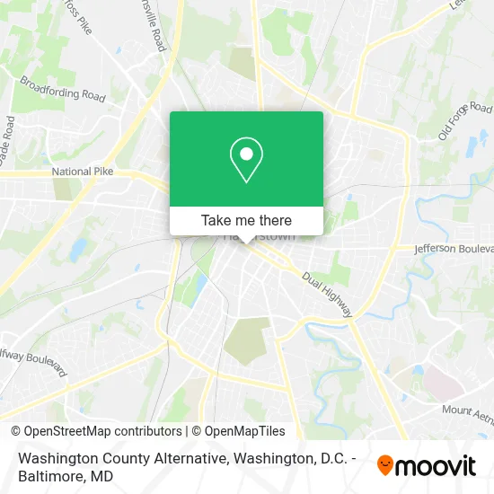 Washington County Alternative map