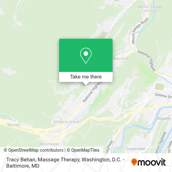 Tracy Behan, Massage Therapy map