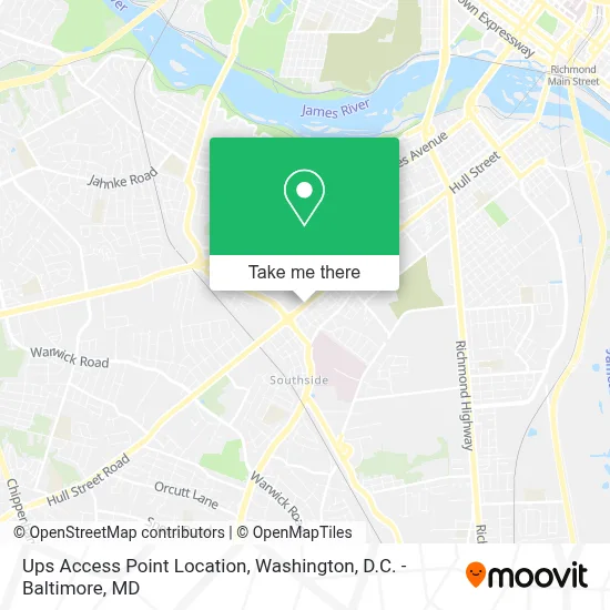 Ups Access Point Location map