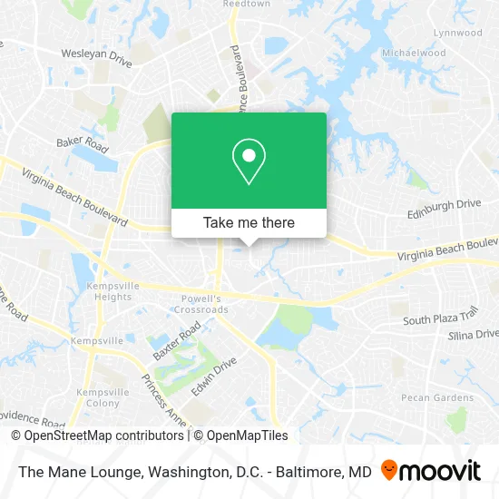 The Mane Lounge map