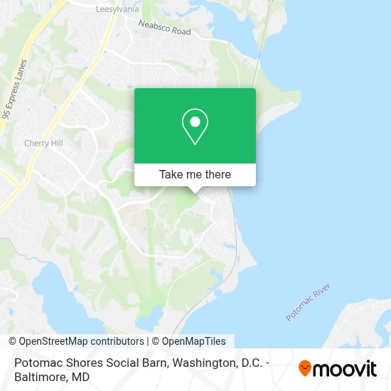 Potomac Shores Social Barn map
