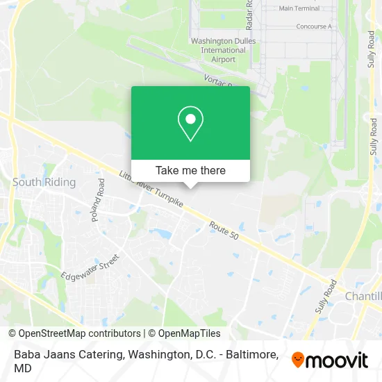 Baba Jaans Catering map