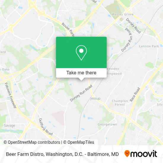 Beer Farm Distro map