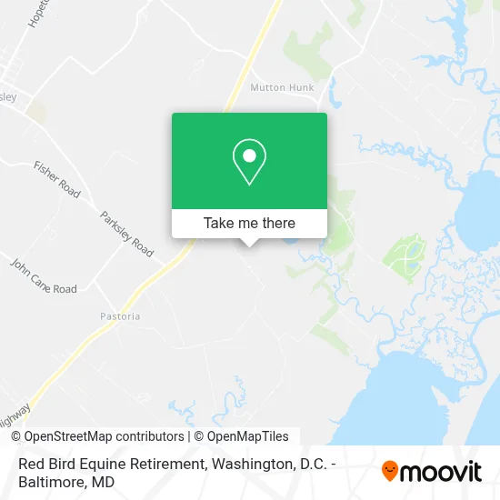 Red Bird Equine Retirement map