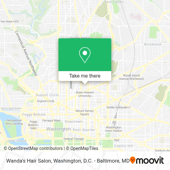 Wanda's Hair Salon map