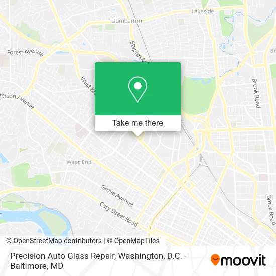 Precision Auto Glass Repair map