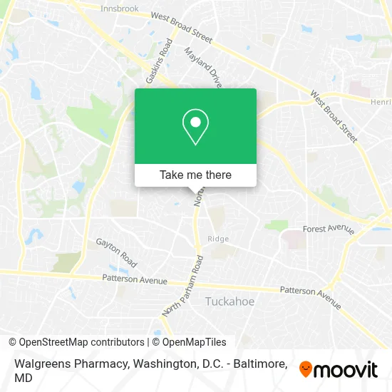 Walgreens Pharmacy map