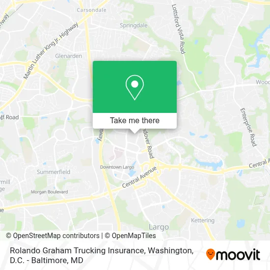 Rolando Graham Trucking Insurance map