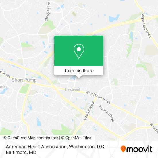 American Heart Association map