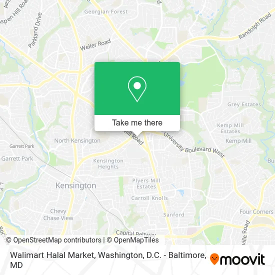 Walimart Halal Market map