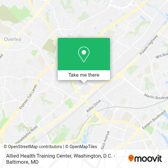 Allied Health Training Center map