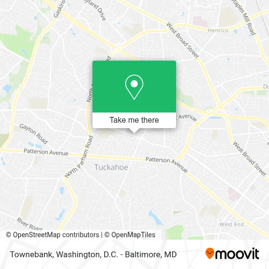 Townebank map