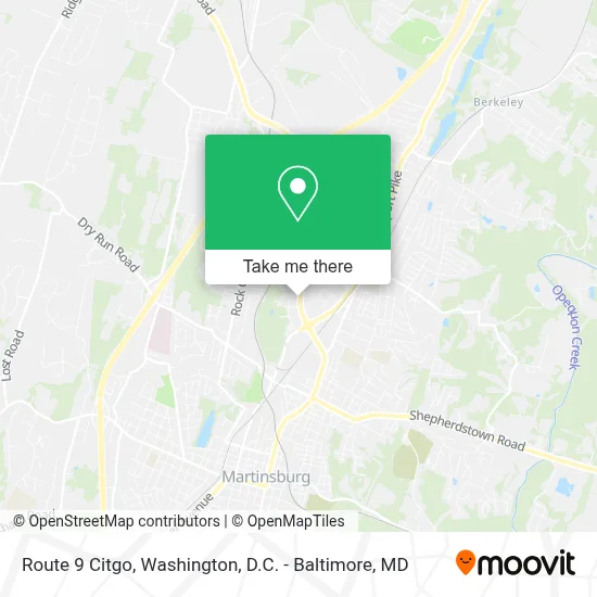 Route 9 Citgo map