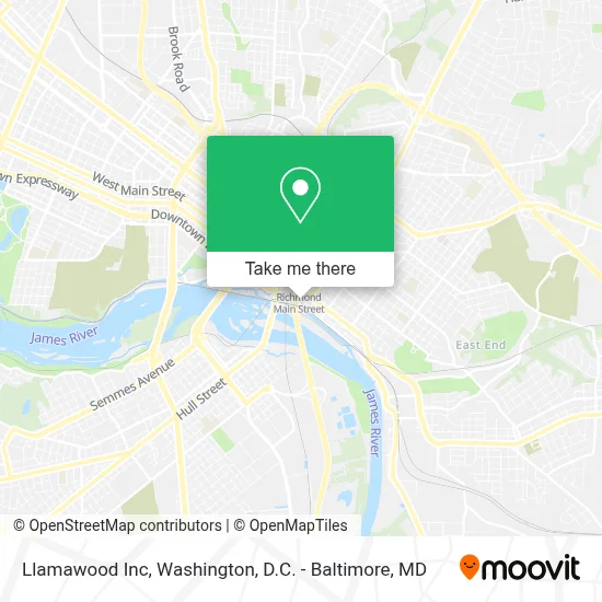 Llamawood Inc map