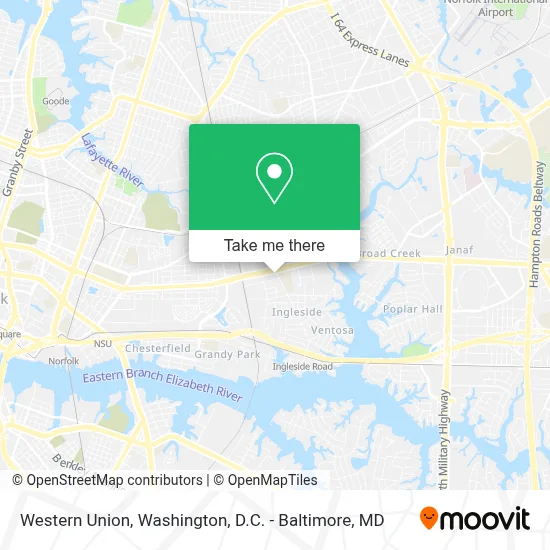 Western Union map