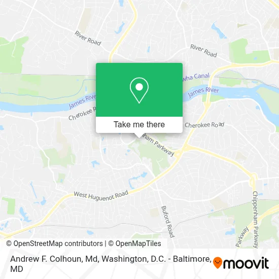 Andrew F. Colhoun, Md map