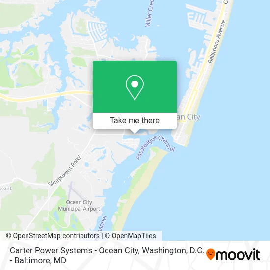 Carter Power Systems - Ocean City map