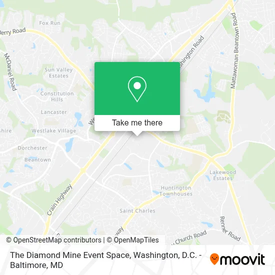 The Diamond Mine Event Space map