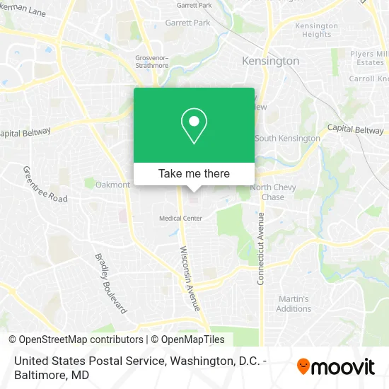 United States Postal Service map