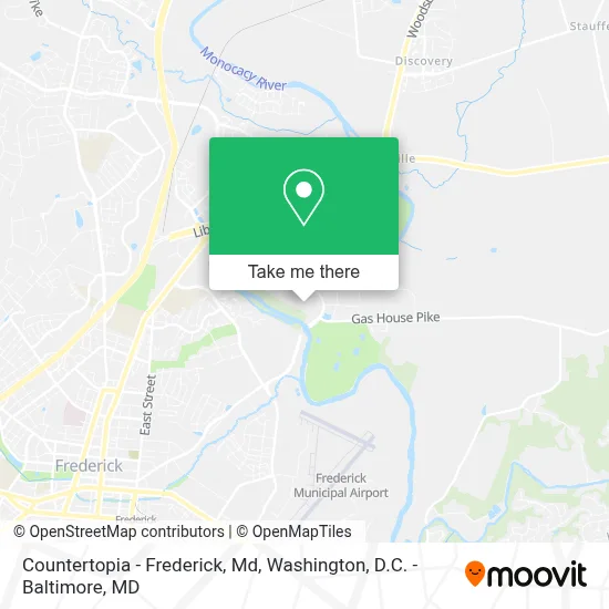 Countertopia - Frederick, Md map