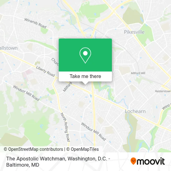 The Apostolic Watchman map