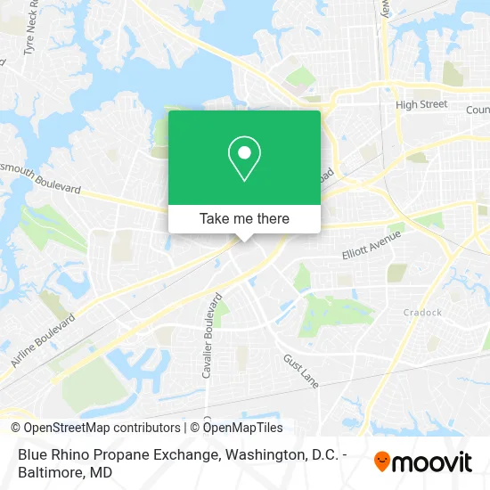 Blue Rhino Propane Exchange map
