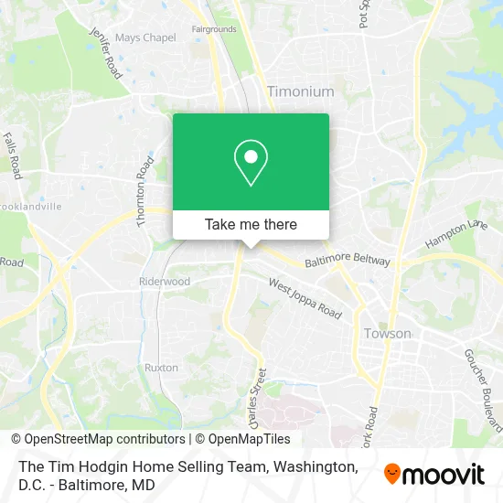 The Tim Hodgin Home Selling Team map