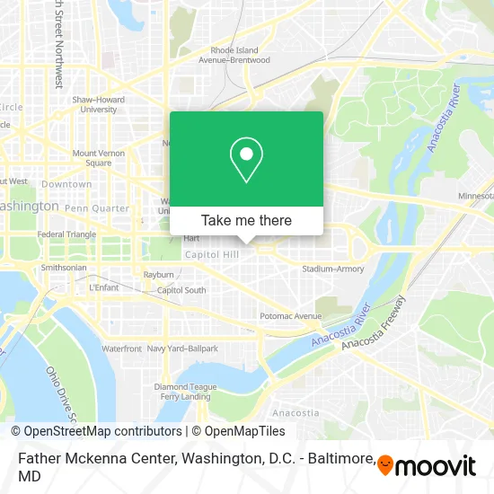 Father Mckenna Center map