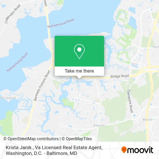 Krista Janik , Va Licensed Real Estate Agent map