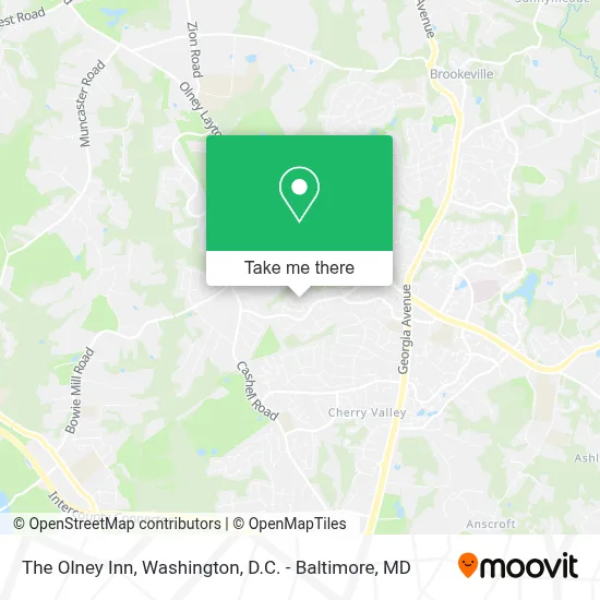 The Olney Inn map