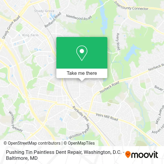 Pushing Tin Paintless Dent Repair map