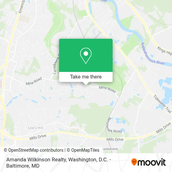 Amanda Wilkinson Realty map
