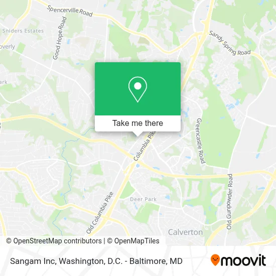 Sangam Inc map