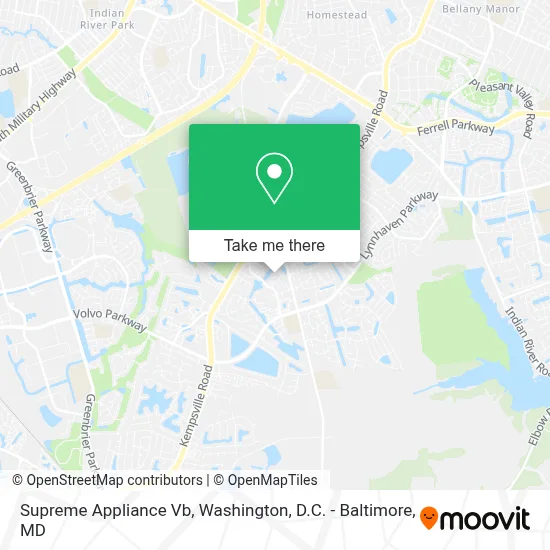 Supreme Appliance Vb map