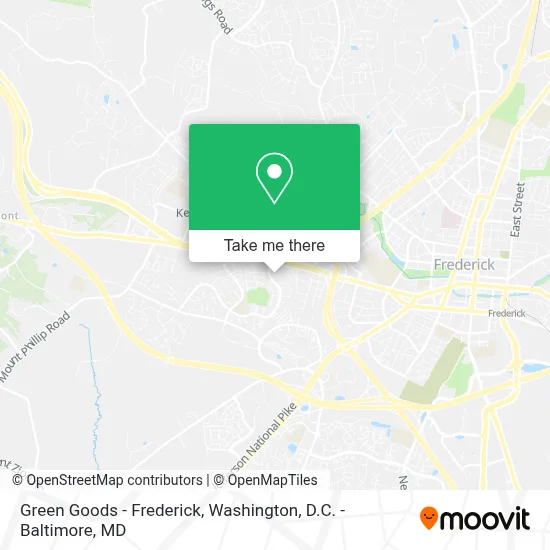 Green Goods - Frederick map
