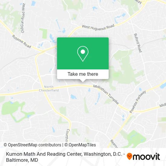 Kumon Math And Reading Center map