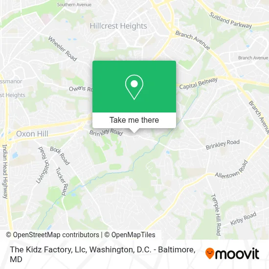 The Kidz Factory, Llc map