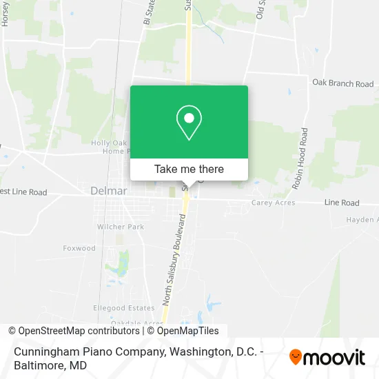 Cunningham Piano Company map