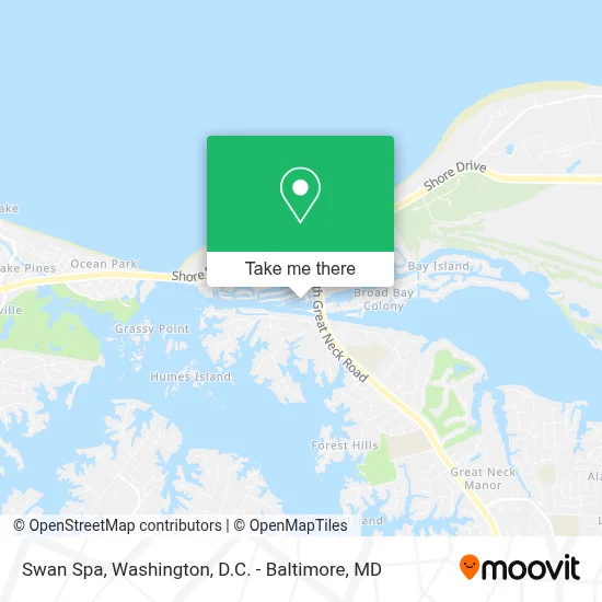 Swan Spa map
