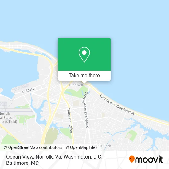 Ocean View, Norfolk, Va map