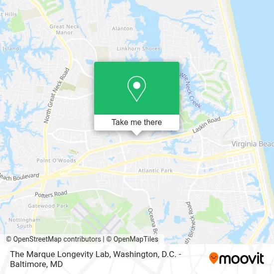 The Marque Longevity Lab map