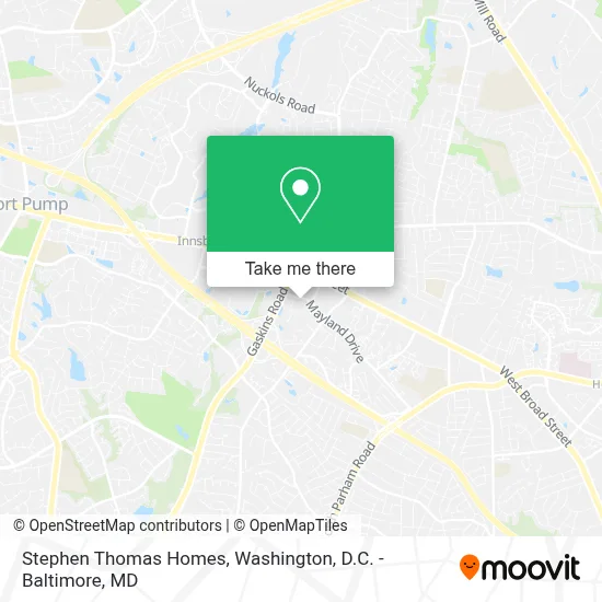 Stephen Thomas Homes map