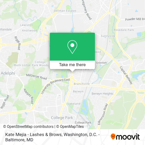 Kate Mejía - Lashes & Brows map