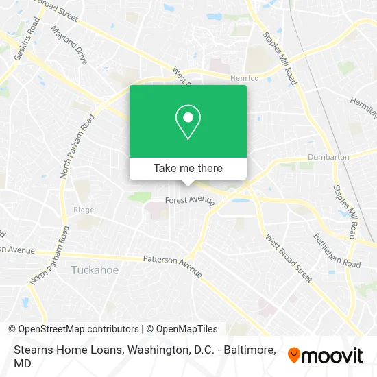 Stearns Home Loans map