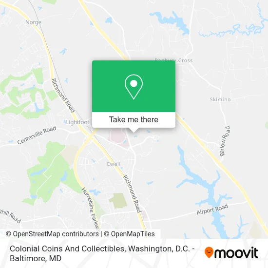 Colonial Coins And Collectibles map