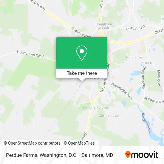 Perdue Farms map